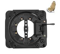 Générique 360° Swivel Car Seat Base - Laminated Steel Plate, Load 130 kg, Universal Support for Camper Cars and Buses