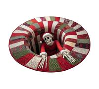 Générique 3D Area Rug | Skeleton for Home Decoration 3D - Non-Slip Doormat with Visual Skull Pattern for Indoor Bathroom Bedroom Entrance Kitchen Farmhouse Style Christmas Party