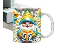 Générique 3D Gnome Mug, Gnome Coffee Mug, Colorful Ceramic Gnomes with Boxes 3D Cup | 350ML Large Capacity Garden Mug for Mom Best Friend Coworker