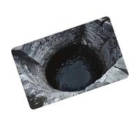 Générique 3D Illusion Mat, Doormat with Hole Pattern, 3D Embossed Absorbent Mat with Optical Illusion - for Home, Kitchen, Living Room, Hallway and Dormitory