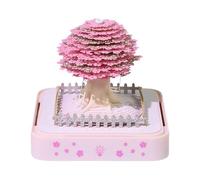 Générique 3D Notepad Calendar 2026-3D Desktop Calendar Mini Tear-Off Pages | Notepad with Clock Engraving and Acrylic Case, for Thanksgiving Christmas Rack Office Decoration