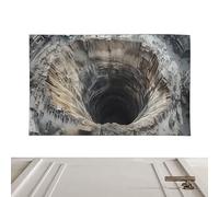 Générique 3D Optical Illusion Mat - Polyester Fibre 50 x 80 cm Thickness 2 | Non-slip Floor Mat with Wear-Resistant Entrance Cover, Bathroom Safety, Quick Drying Mat