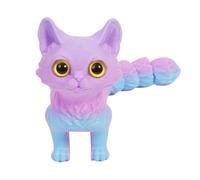 Générique 3D Printed Cat, Fidget Animal Figurine, Movable Joint Toy, Realistic Desktop Sculpture Gift, Collectible Ornament Model for Adults Boys Girls Easter Birthday Party, 5.91 x 1.18 x 1 inch