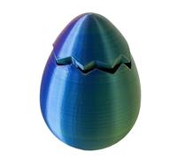 Générique 3D Printed Egg Collection Reusable Handmade Colourful Eggs Decoration for Easter Home Office School Gift Friends Family