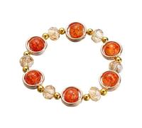 Générique 4 Message Rings Gradient Ice Crack Colored Glaze Bracelet String For Everyday Wear As A For Girls' Classmates And Friends Bracelet Men Rings, one size, Acrylic, No Gemstone