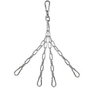 Générique 4 Punch Bag Chain - Heavy Duty Stainless Steel Hanging Chain with Two Carabiners, Hanging Hammock Chair, Punch Bags, Pilates Spool, 360 Degree Rotation