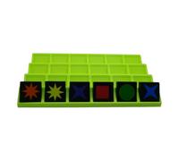 Générique 4 x Qwirkle Token Holders 32 x 32 (Apple Green)