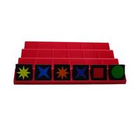 Générique 4 x Qwirkle Token Holders 32 x 32 (Red)