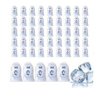 Générique 50 Pieces Heavy Duty Cold Resistant Ice Bags