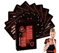 Générique 50pcs Couple Card Game, Truth Or Dare Game Props, Couples Relationship Conversation Games Cards, Conversation Starter Cards, Meaningful Conversation Cards for Couples