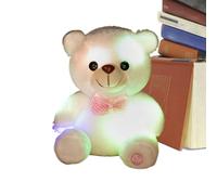 Générique 8 Inch Luminous Bear Night Light, Colorful LED Light Up Plush with Bow Tie - Christmas Valentines Day Boys Girls Adults Home Sofa Nursery Office