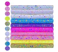 Générique 8 Pieces A4 Size Craft Sequins for Beading | Iron-on Fabric for Beading - for Fabric, Scrapbooking, Embroidery, Costume, Party, Home, Classroom