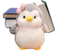 Générique 9.84 Inch Cute Bow Penguin Plush Toy and Backpack Collection Long Tail Style Soft Plush Toy with Use for Teenagers
