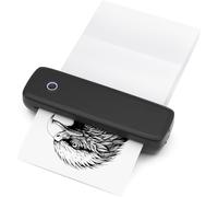 Générique A4 Thermal Printer with Bluetooth and USB (304 dpi) - Multi-format printing 56mm/77mm/107mm/210mm/210mm/216mm - Universal for text/images - Lithium battery - with roll of