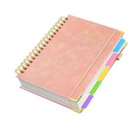 Générique A5 Journal with Removable Divider, 300 Pages Notepad for Students Teachers Meeting College Note Taking Spiral Notebook