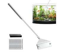 Générique Accessories for Aquarium, Algae Ergonomic - Aquarium Scraper Brush Kit, for Saltwater, Birthdays, Holidays, Adults, Seniors, Women, Men, Beginners
