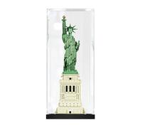 Générique Acrylic Display Case for Le*GO 21042 Statue of Liberty - Clear Dustproof Display and Storage Case for Collectible Construction Models (Black-3mm)