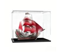 Générique Acrylic Display Case for The*-GO 4195 Queen Anne's Vengeance - Bricks & Collectibles/Dust Cover Storage Box (Model Not Included) (Black-2mm)