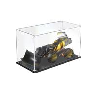 Générique Acrylic Display Case for The*-GO 42081 Wheel Loader Concept Vo*lvo Storage Box for Bricks and Collectibles/Dust Cover (Model Not Included) (Black-2mm)