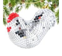 Générique Acrylic Hen Figurine Ball Mirror - Trendy Reflective Acrylic | Dancing Party Decoration - For Thanksgiving Holidays Birthdays Holidays Living Room Office