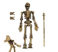 Générique Action Figure Skeleton, Skeleton Figures for Les - Mobiles with Joints | Flexible Assembly Pattern Full Body Possible, Halloween Crafts Decoration