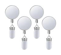Générique Adhesive Towel Hooks - 4PCS Automatic Rebound Metal Hooks With 65cm Retractable Rope For Bathroom, Kitchen, Toilet, Home & Restaurant Use