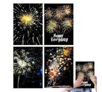 Générique Adult Scratch Art Paper | Boys Sketch Art Paper A4 Scratch Painting Craft Kit | Scraping Rainbow Painting Paper for Girls Boys Adults
