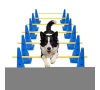 Générique Agility Course for Dogs, Portable, Stakes and Cones Kit for Puppy | for Competition, Play, Indoor Exercise,