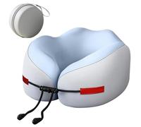 Générique Airplane Neck Pillow - Travel Memory Foam Support Cushion | Ergonomic Neck Support for Adults, Sleeping on Long Flights, Road Trips, Car, Train,