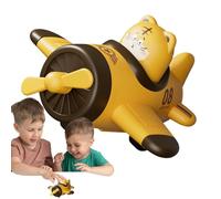 Générique Airplane Shooting Toy - Traction Airplane, Inertia Vehicle, Retractable Airplane Toy | Tiger Shape Airplane Toy for Boys Ages 3+