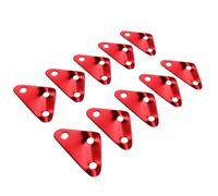 Générique Aluminum Triangular Guy Ropes - Aluminum Tent Tensioners,Three Hole Wind Rope Tent Loops for Outdoor Camping Hiking