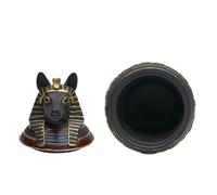 Générique Ancient Egyptian Resin Kitten Keepsake Urn - Puppy Cremation Urn for Pet Parents Animal Lovers Grieving Families Home Apartment Living Room