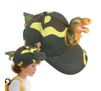 Générique Animal Baseball Cap, Children's Dinosaur Cap - UV Protection Trendy Style for Birthday, School, Travel, Hiking - Parent-Child Costume