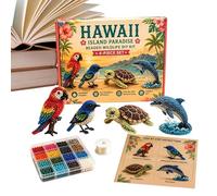 Générique Animal Bead Kit - Easy to Create Nomad Set - 3D Animal Beads Kit - For Beginners, Indoor Creative Hobbies: Home, Class, Bedroom and Living Room