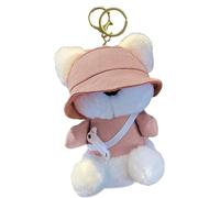 Générique Animal Keychain - 4.92 Inch Plush Keychain | Cute Cartoon Plush Toy, Pendant, Key Bag, Accessories for and Adults, Fun Gift, Daily Life