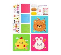 Générique Animal Kit, Animal StickerSet | Plush Animal Writing Kit with Decal Images | Make Your Own, Funny and Educational Activities for Beginners