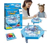 Générique Animal on Ice Game - Strategic Educational Game for Two Players - Interactive Animal Rescue Toy for Family and Friends Parties