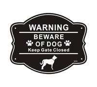 Générique Animal Safety - Outdoor Sign, Solid Aluminium, Weatherproof Sign | Protective Mark for Garden Passage Gate Residential Outdoor Yard Property Entrance