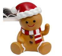 Générique Animated Christmas Figures | Snowman Statue with Movable Arm, Interactive Santa Claus Snowman Decoration for Shelf Office Kitchen Home Birthday Winter
