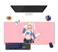 Générique Anime Fairy Tail Lucy Erza Wendy Mirajane Mouse Pad | Extra Large Waterproof Mouse Pad | Non-Slip Rubber Base for PC, Laptop, E-Sport (3, 35.4" × 15.7" × 0.12")
