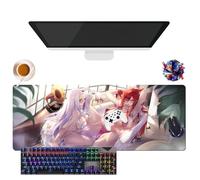 Générique Anime Fairy Tail Lucy Erza Wendy Mirajane Mouse Pad | Extra Large Waterproof Mouse Pad | Non-Slip Rubber Base for PC, Laptop, E-Sport (2, 31.5" × 11.8" × 0.12")