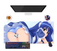 Générique Anime Fairy Tail Lucy Erza Wendy Mirajane Mouse Pad | Extra Large Waterproof Mouse Pad | Non-Slip Rubber Base for PC, Laptop, E-Sport (5, 35.4" × 15.7" × 0.12")