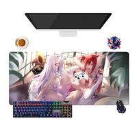 Générique Anime Fairy Tail Lucy Erza Wendy Mirajane Mouse Pad | Extra Large Waterproof Mouse Pad | Non-Slip Rubber Base for PC, Laptop, E-Sport (2, 35.4" × 15.7" × 0.12")