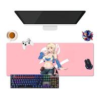 Générique Anime Fairy Tail Lucy Erza Wendy Mirajane Mouse Pad | Extra Large Waterproof Mouse Pad | Non-Slip Rubber Base for PC, Laptop, E-Sport (3, 31.5" × 11.8" × 0.12")