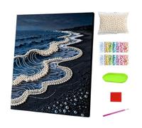 Générique Art Beaded Ornaments Handmade Rhinestone 5D Beach Rise