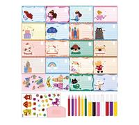 Générique Art to Scrape - Rainbow Party Gifts Scratch Paper Kit, for Classroom Home School Kindergarten Car Travel Waiting Room Birthday Christmas Boys Girls
