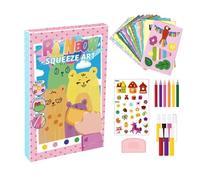 Générique Art to scratch, rainbow party , scratch cards - for classroom school at home kindergarten travel in the car waiting room birthday Christmas boys girls
