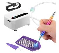 Générique Artistic Paint Drill Pen, Rechargeable Paint Drill Powerful Suction | Adjustable Party Gift Idea for