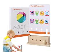 Générique Assorted Card Game for , Interactive Parent-Child - Learning Cards Shapes for Matching and Sorting, for Kindergarten at Home and in the Room