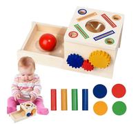 Générique Assorted Wooden Games - Compact, Versatile, High-Performance, Sorting Toys, Colors for Everything, Small Coin Shape | Multipurpose Outdoor Indoor Utility Functional